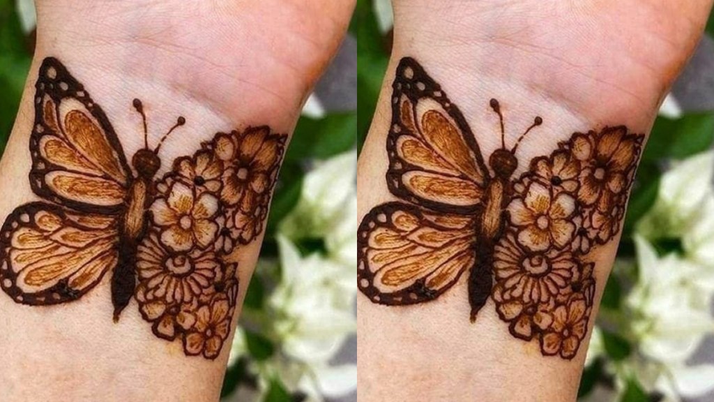 How to make butterfly 🦋 tattoo with pen | butterfly tattoo design - YouTube